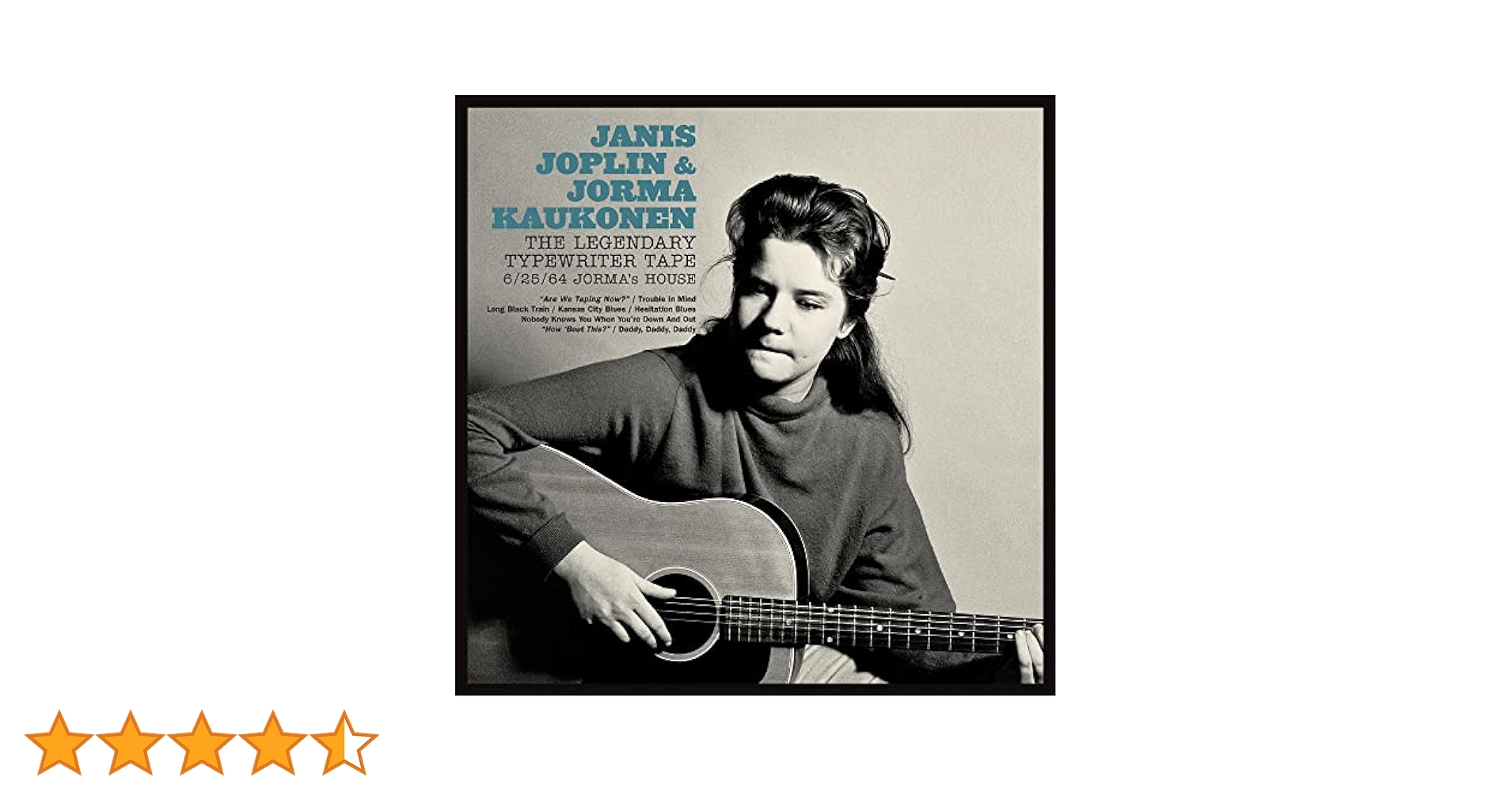 ジャニス・ジョプリンからの手紙 Amazon | The Legendary Typewriter Tape: 6/25/64 Jorma's
